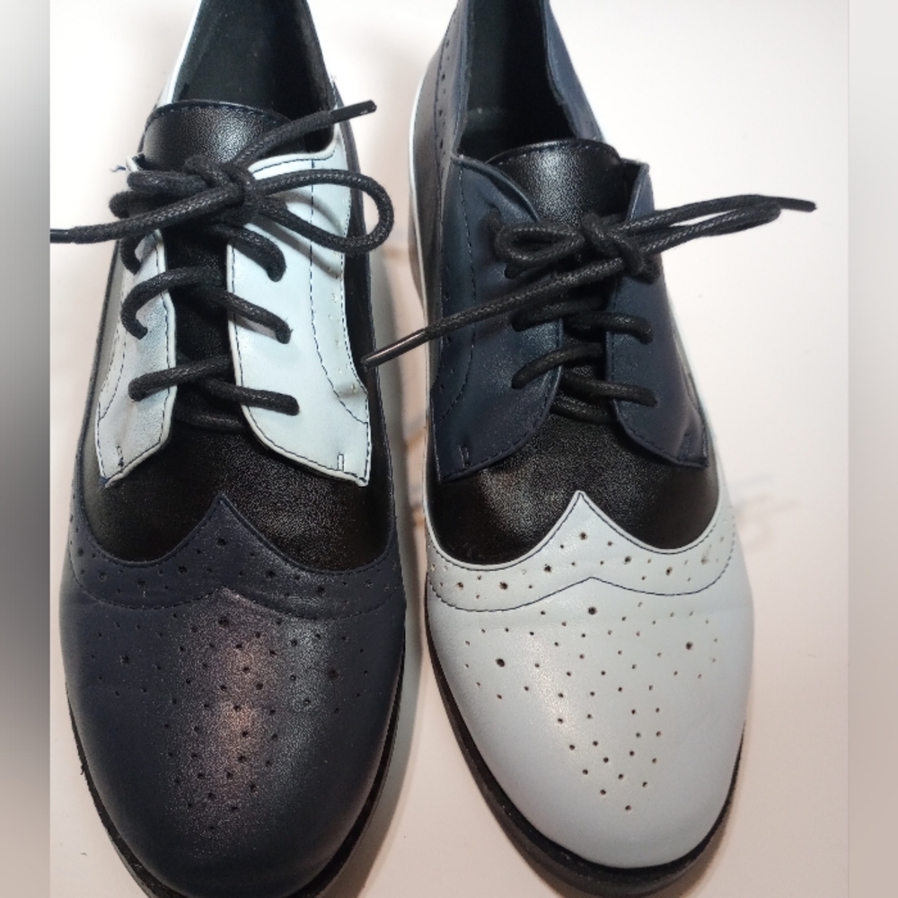 fsj Shoes "Mismatch" Blue Wingtip Oxford SZ 8